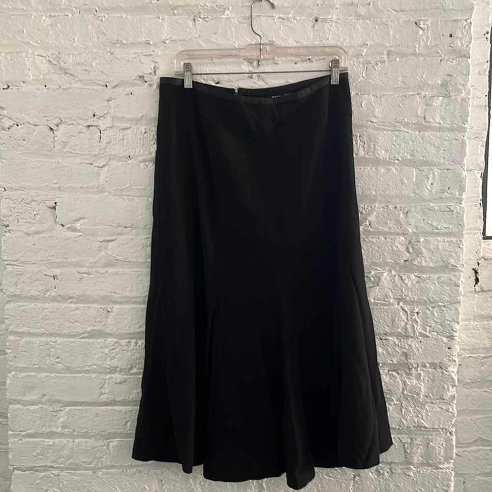 Long Black Flare Skirt Size 10P